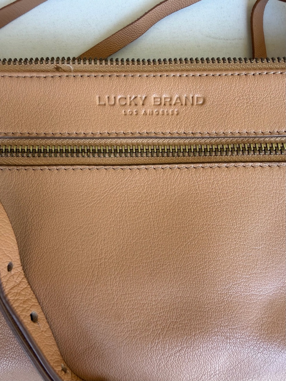Lucky Brand Saddle Brown Leather Shoulder Bag